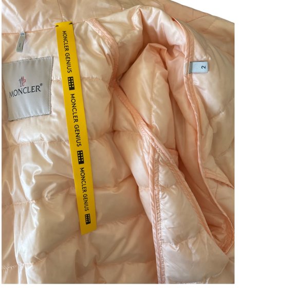 NWT Moncler Genius 4 SIMONE ROCHA "Annie" Down Jacket in Light Pink Sz 2 - Picture 8 of 10